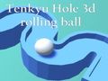 Mäng Tenkyu auku 3D veerev pall  Internetis