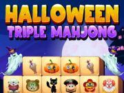 Mäng Halloweeni kolmekordne mahjong  Internetis