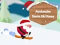 Mäng Avalanche Santa suusa Xmas Internetis