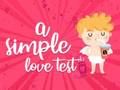 Mäng Lihtne armastuse test  Internetis