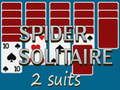 Mäng Spider Solitaire 2 ülikonnad  Internetis