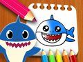 Mäng Baby Shark värvimisraamat  Internetis