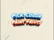 Mäng Valige Color Paint Fruits  Internetis