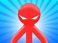 Mäng Red Stickman vs Monster School Internetis