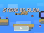 Mäng Steve vs Alex Rocketman Internetis