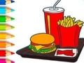 Mäng Värvimisraamat: Hamburger  Internetis