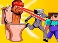 Mäng Skibidi WC ja Nubik Survivors  Internetis