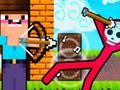 Mäng Noob Archer vs Stickman zombie Internetis