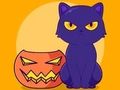 Mäng Värvimisraamat: Halloweeni kass  Internetis