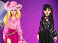 Mäng Fashion Battle Roosa vs must  Internetis