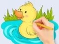 Mäng Värvimisraamat: Baby Duck Swim  Internetis