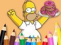 Mäng Värvimisraamat: Simpson Donut  Internetis