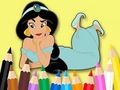 Mäng Värvimisraamat: Printsess Jasmine  Internetis
