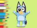 Mäng Värvimisraamat: Happy Bluey  Internetis