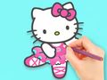 Mäng Värvimisraamat: Hello Kitty Dancing  Internetis