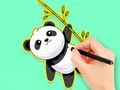 Mäng Värvimisraamat: Panda söö bambust  Internetis