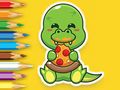 Mäng Värvimisraamat: Näljased dinosaurused  Internetis