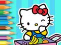 Mäng Värvimisraamat: Hello Kitty turg  Internetis