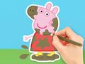 Mäng Värvimisraamat: Peppa mudas  Internetis