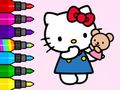 Mäng Värvimisraamat: Hello Kitty mängukaru  Internetis