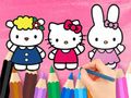 Mäng Värvimisraamat: Hello Kitty koos sõpradega  Internetis