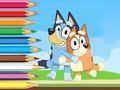 Mäng Värvimisraamat: Bluey ja Bingo Holiday  Internetis