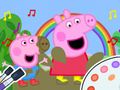 Mäng Värvimisraamat: Peppa Pig Muddy Funny  Internetis