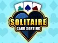 Mäng Solitaire kaardi sorteerimise pusle  Internetis