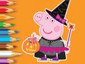 Mäng Värvimisraamat: Peppa Pig Halloween  Internetis