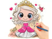 Mäng Värvimisraamat: Chibi Doll Princess  Internetis