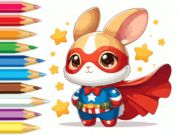 Mäng Värvimisraamat: Super Rabbit  Internetis