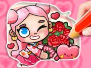 Mäng Värviraamat: Avatar Valentine's  Internetis