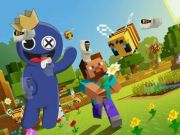 Mäng Vikerkaare sõbrad Minecraft peidetud skiidi  Internetis