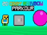 Mäng 2D Obby Rainbow Parkour  Internetis
