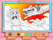 Mäng Värviraamat: Bombardino crocodilo Internetis