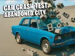 Mäng Car Crash Test Abandoned City Internetis