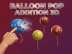 Mäng Balloon Pop Addition 3D Internetis
