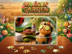 Mäng Mojicon Garden Jigsaw Solitaire! Internetis
