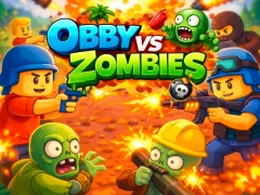 Mäng Obby vs Zombies Internetis
