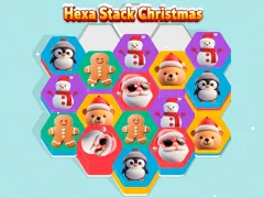 Mäng Hexa Stack Christmas Internetis