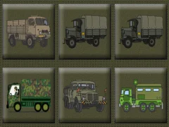 Mäng Army Trucks Memory Internetis