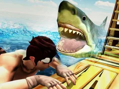 Mäng Raft Angry Shark Hunting Internetis