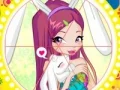 Mäng Winx bunny style: Round Puzzle Internetis