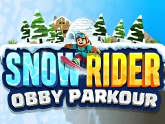 Mäng Snow Rider Obby Parkour Internetis