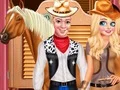 Mäng Frozen Couple Cowboy Style Internetis