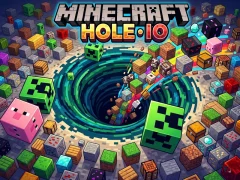 Mäng Minecraft Hole IO Internetis
