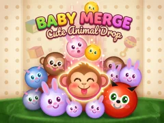Mäng Baby Merge Cute animal drop Internetis