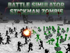 Mäng Battle Simulator Stickman Zombie Internetis