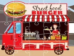 Mäng Burger Trucks Jigsaw Internetis