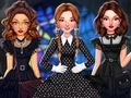 Mäng Celebrity Wednesday Addams Style Internetis